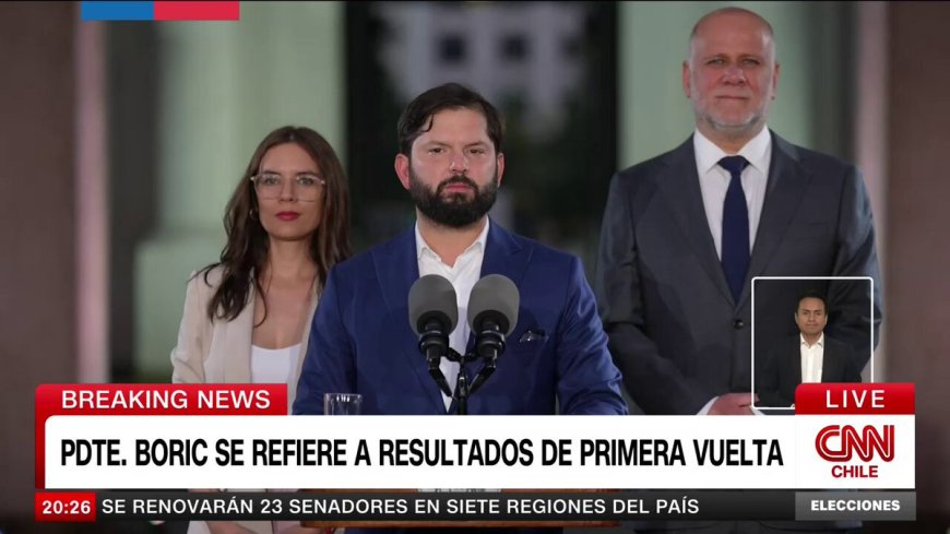 CHILE VOTA: Presidente Gabriel Boric: "Les deseo éxito a ambos candidato que pasaron a segunda vuelta. Los insto a tener un debate con altura de miras, pensando siempre en lo mejor para Chile".