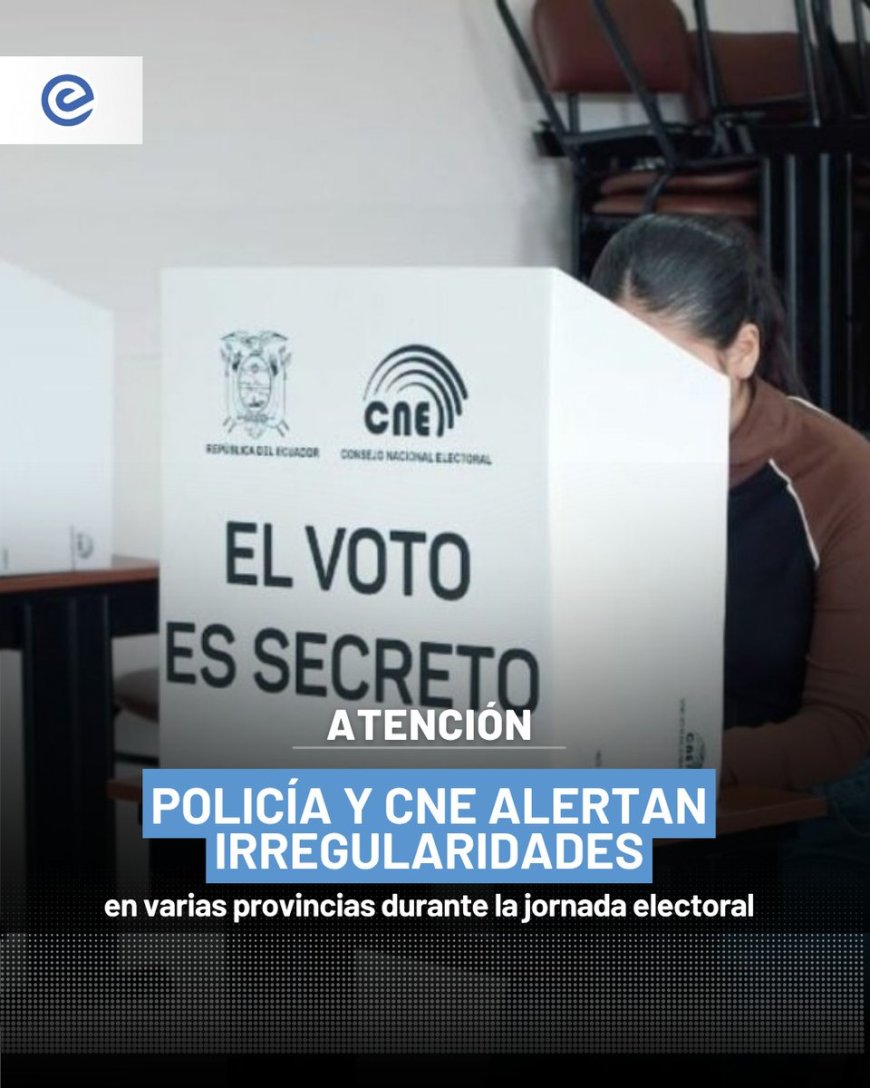 Irregularidades en las Elecciones: Carchi, Tungurahua, Los Ríos y Pastaza