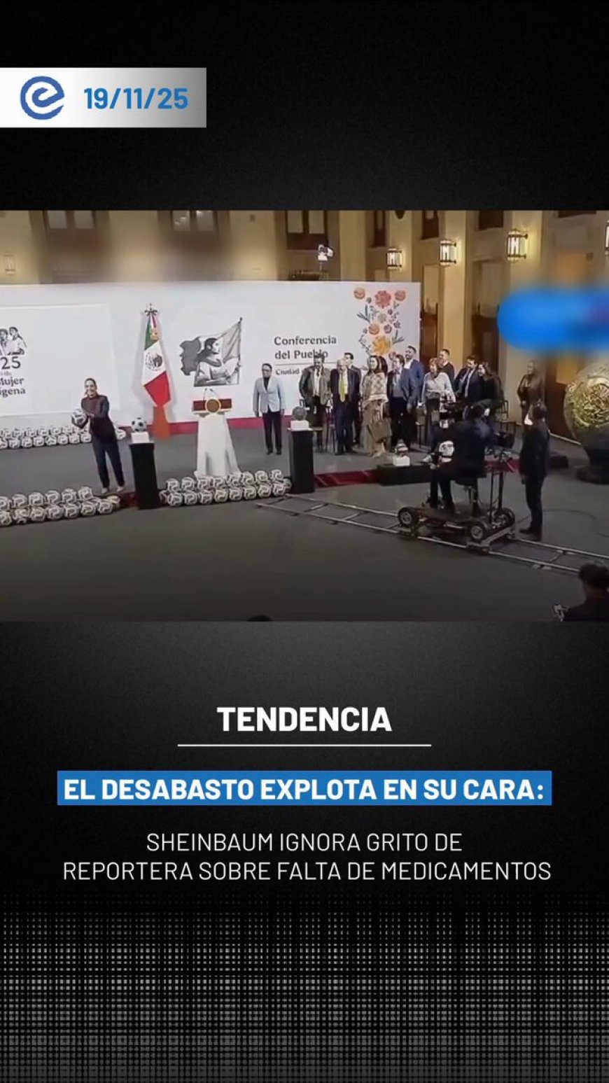 Reportera interrumpe a Sheinbaum por desabasto de medicamentos en México