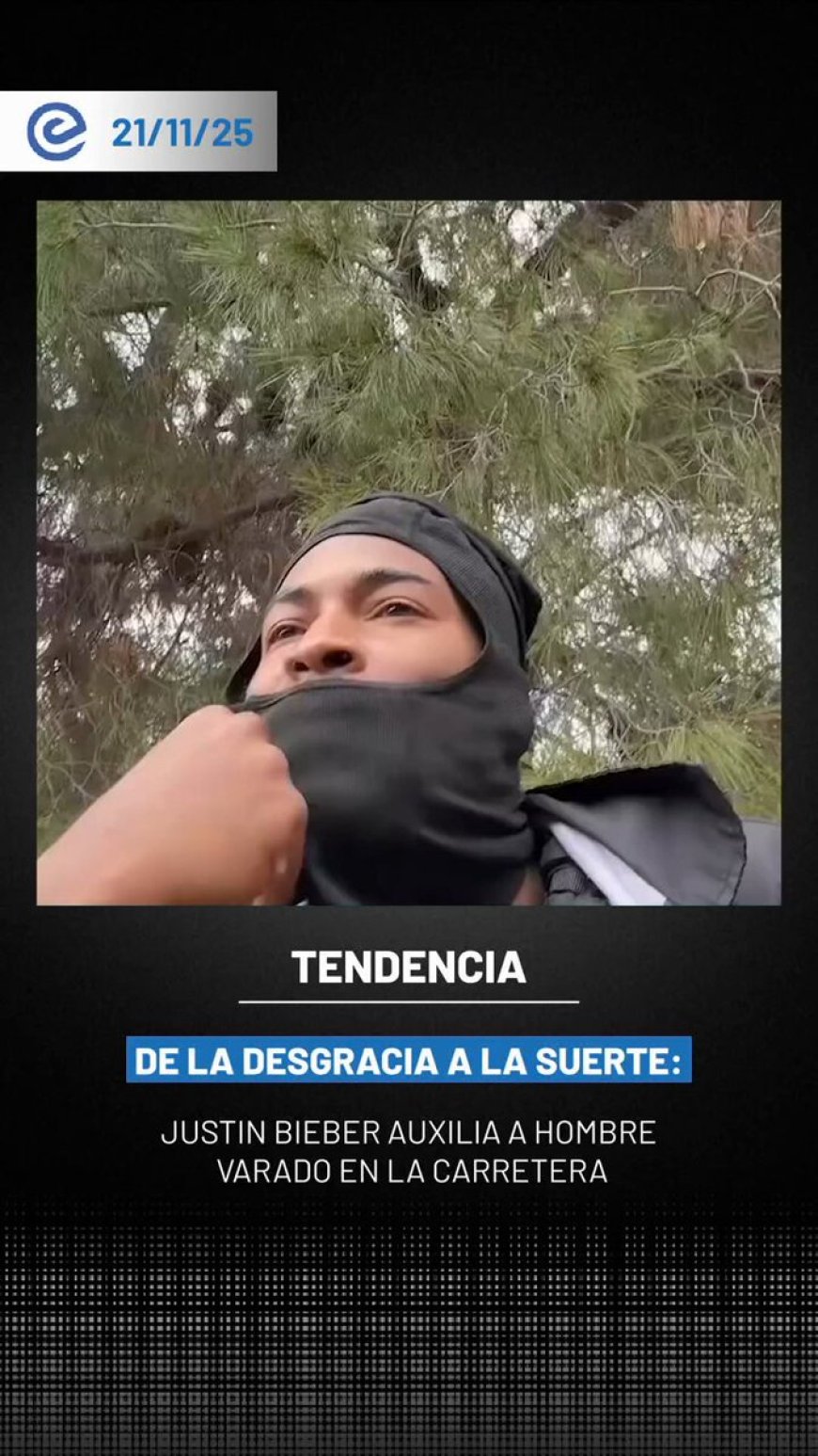 Justin Bieber ayuda a desconocido con problema mecánico y protagoniza emotivo abrazo