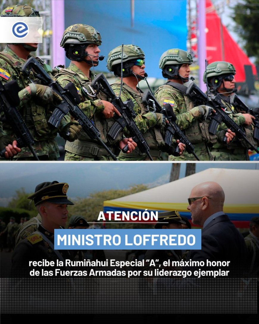 Ministro de Defensa recibe máxima condecoración de las Fuerzas Armadas