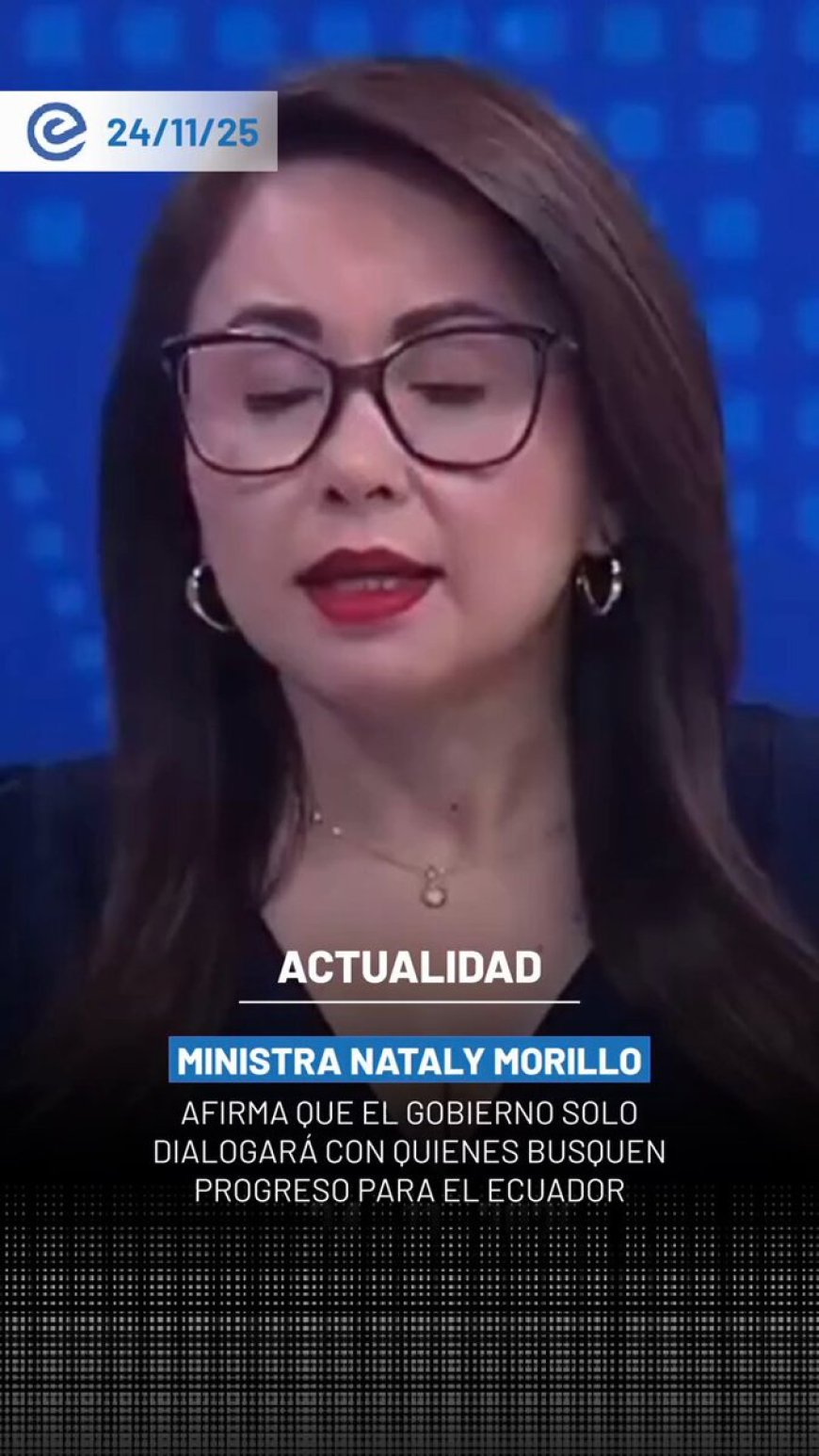 Gobierno de Ecuador rechaza diálogo con quienes buscan impunidad