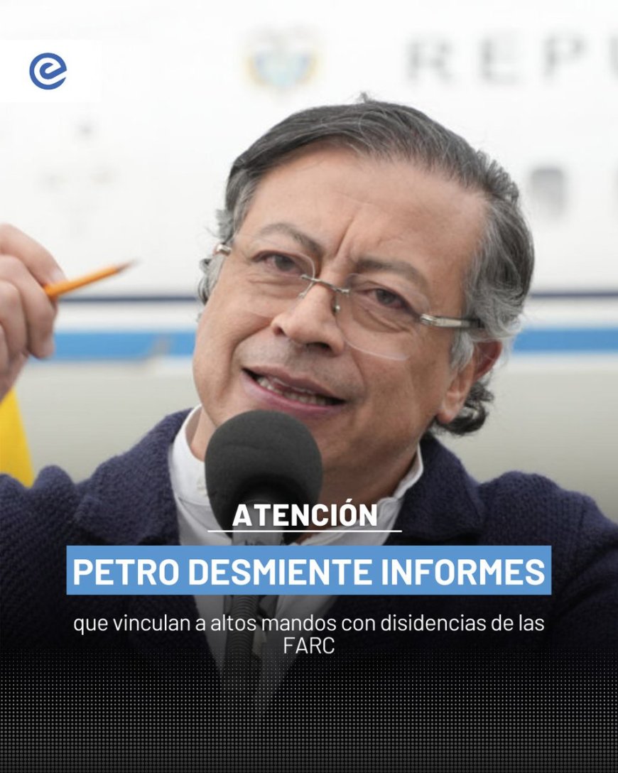 🔵 El presidente Gustavo Petro negó este lunes cualquier vínculo entre altos mandos militares y las disidencias de las FARC lideradas por alias Calarcá. Aseguró que los “supuestos informes de inteligencia” difundidos son falsos y buscan desacreditar a quienes denunciaron corrupción dentro del Ejército.