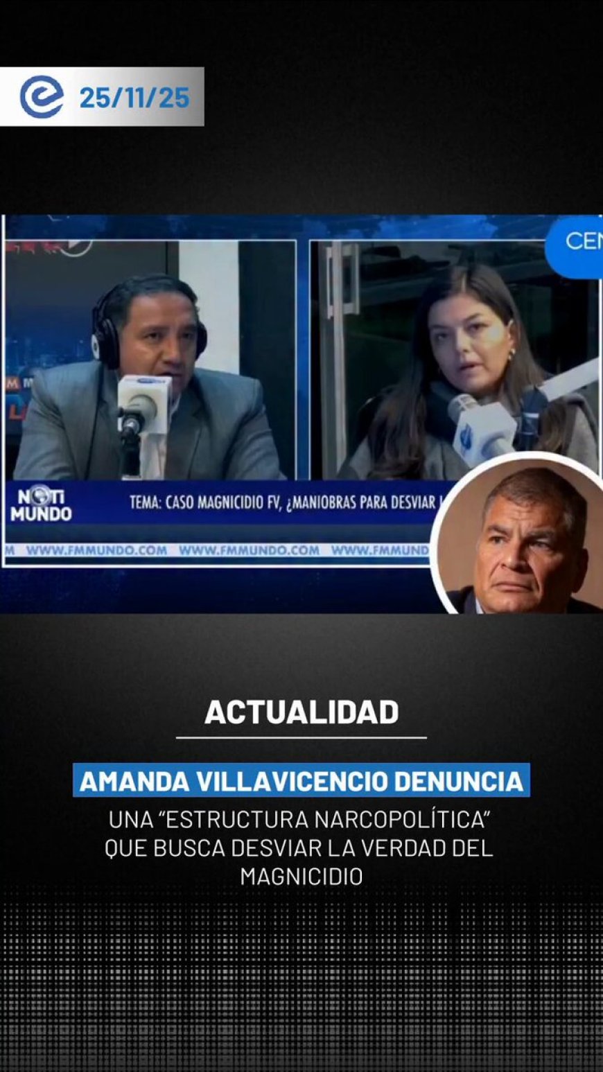 Hija de Fernando Villavicencio acusa al correísmo de estructura narcopolítica