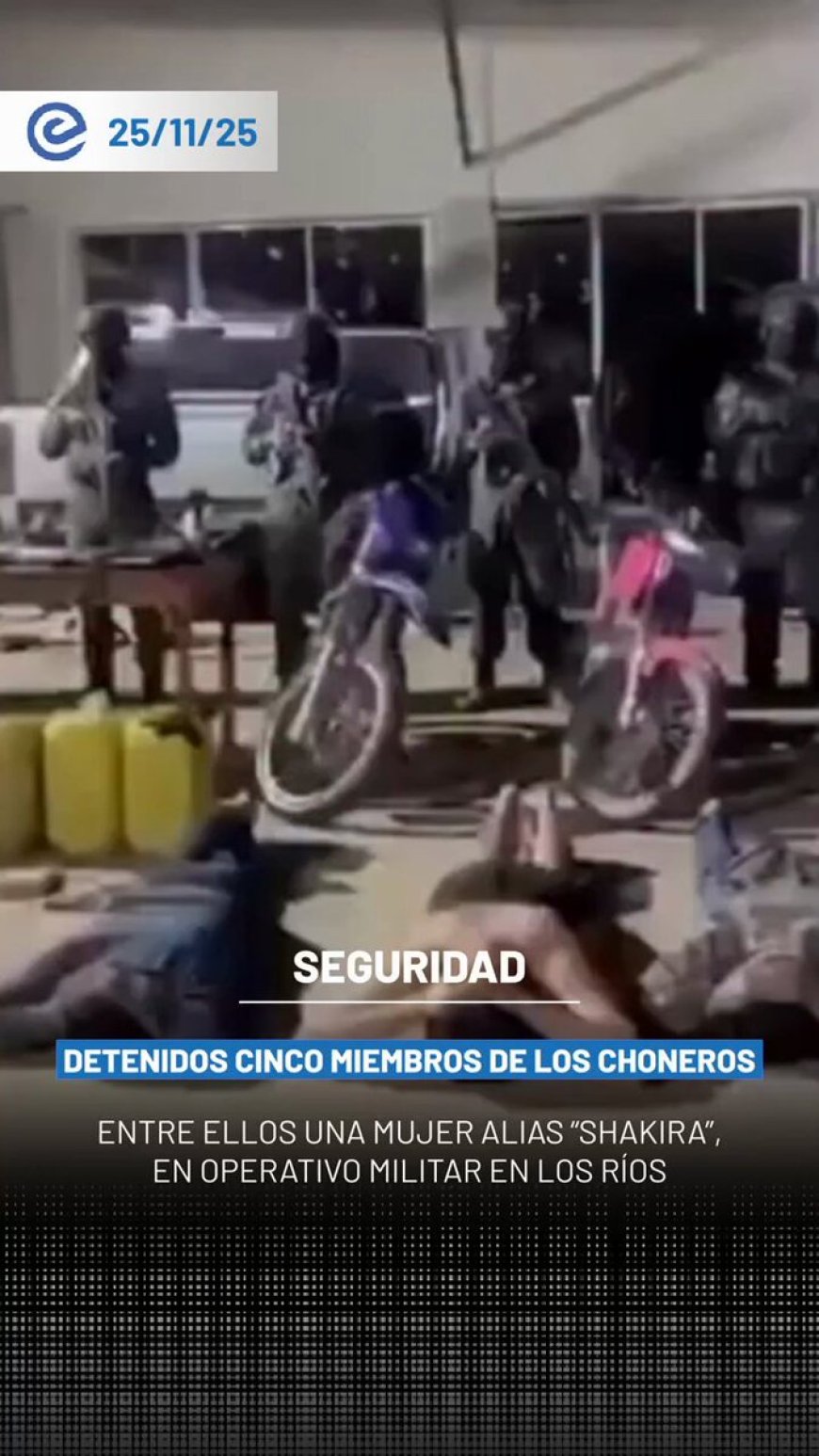🔵 Golpe a Los Choneros en Los Ríos