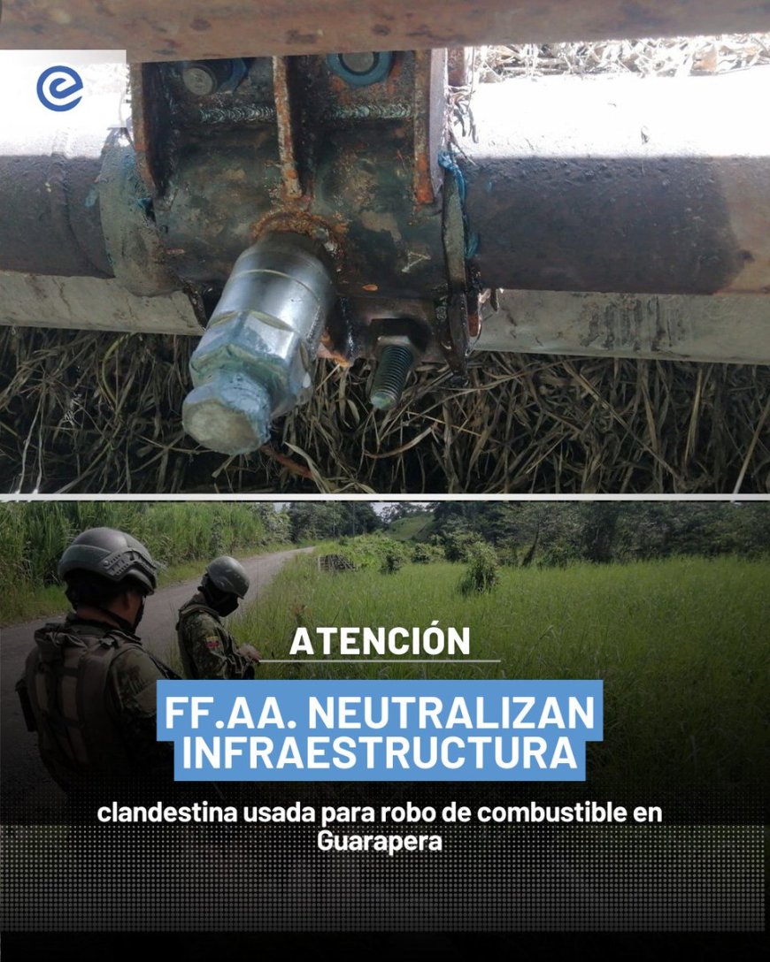 Operación en Guarapera destapa red de robo de combustible