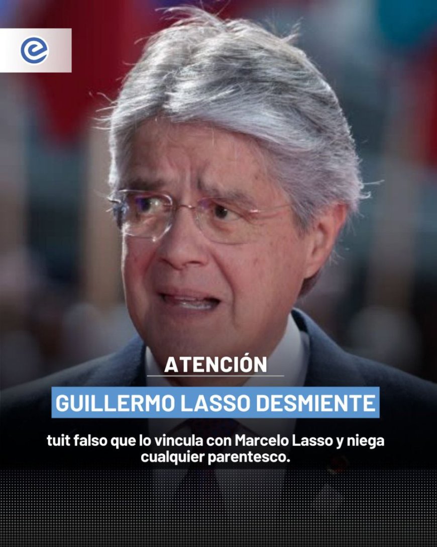 Guillermo Lasso desmiente vinculación con testigo del caso Metástasis