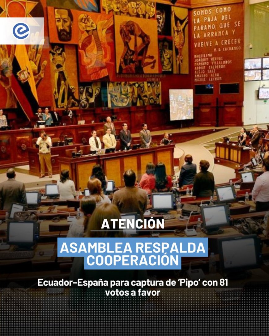 Asamblea Nacional respalda captura de alias ‘Pipo’