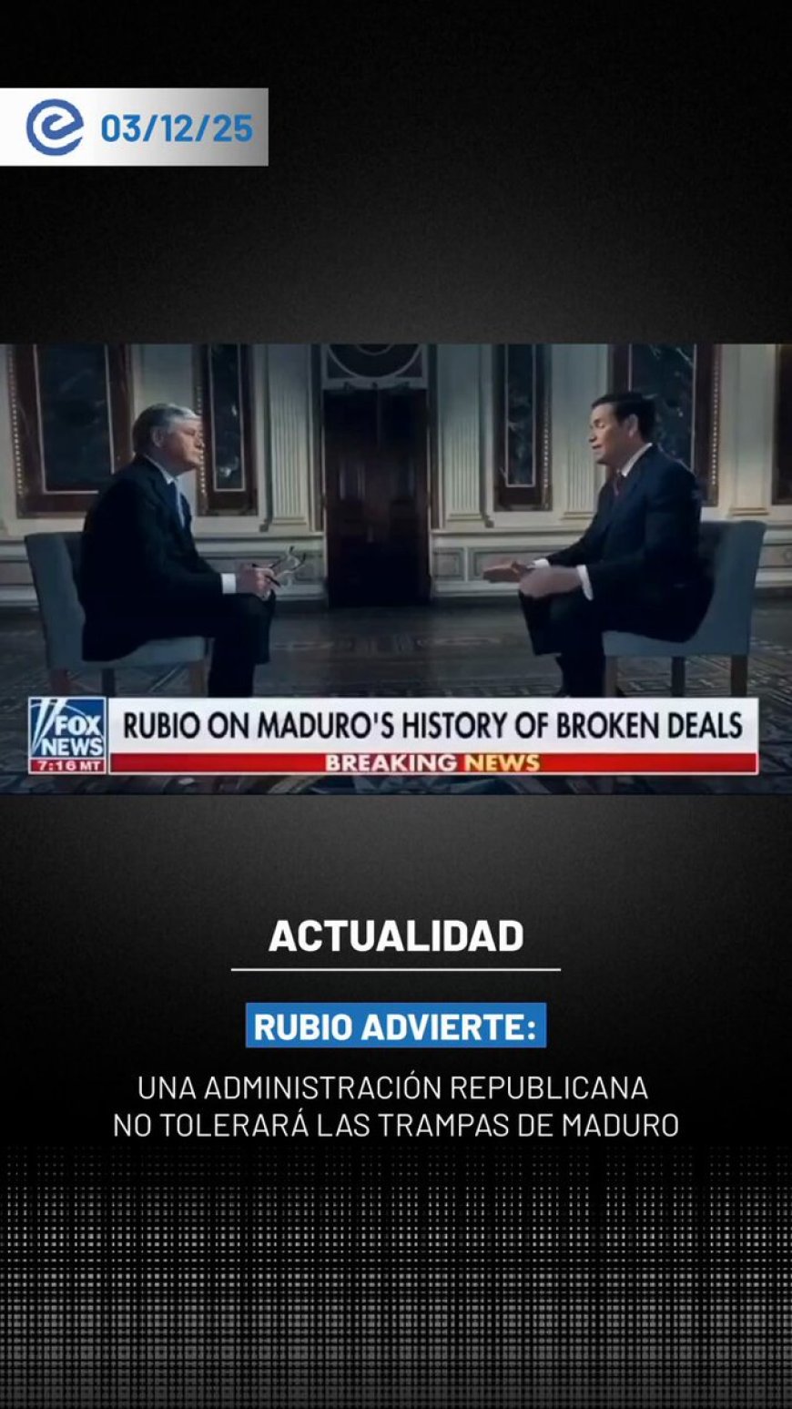 Marco Rubio critica acuerdo de liberación de Alex Saab