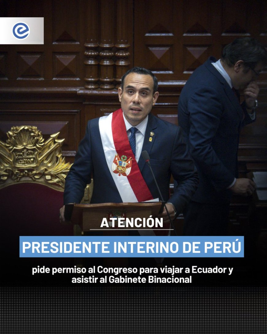 Presidente de Perú busca reunirse con Noboa en Quito