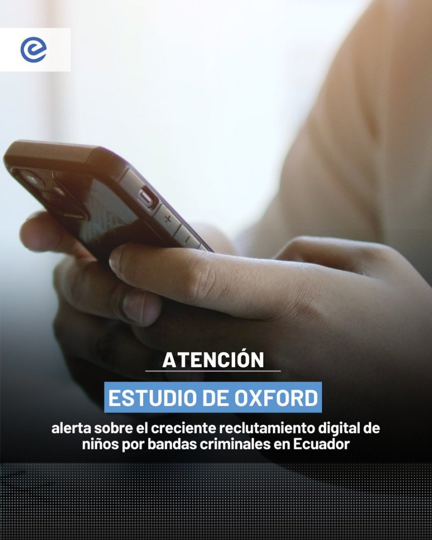 🔵 Un estudio del Oxford Internet Institute alerta que grupos criminales en Ecuador están usando TikTok para reclutar a menores. Uno de cada ocho videos consumidos por niños estaría vinculado a bandas delictivas.