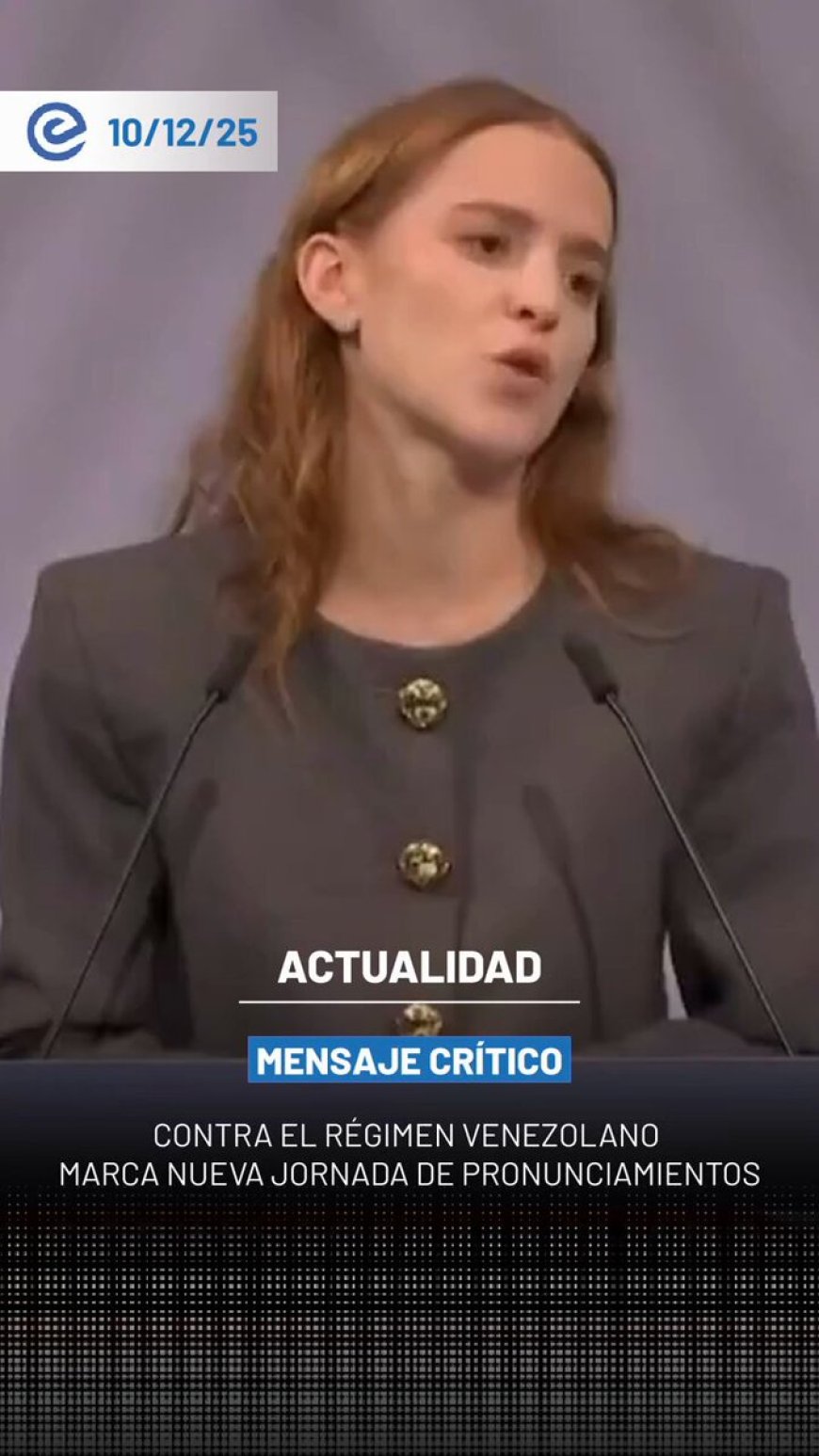 🔵 La hija de María Corina Machado cuestionó al gobierno de Nicolás Maduro, señalando que la administración venezolana habría utilizado los recursos petroleros para asegurar apoyos internacionales.