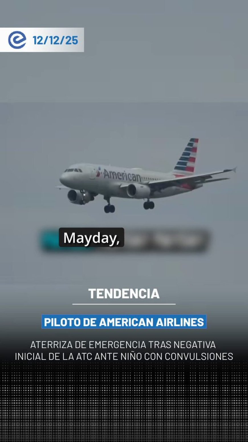 🔵 Un piloto de American Airlines declaró emergencia por un niño convulsionando en pleno vuelo. Pese a la negativa inicial de la ATC, que priorizaba la llegada de un avión presidencial, el capitán decidió aterrizar de inmediato para salvar la vida del menor.