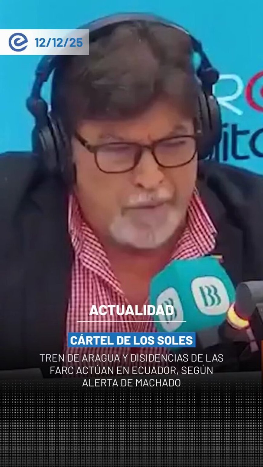 🔵 Carlos Vera alertó que el mensaje más contundente de María Corina Machado apunta directamente a Ecuador: los mismos grupos que han penetrado Venezuela ya operan en territorio ecuatoriano, incluyendo el cártel de los Soles, el Tren de Aragua, disidencias de las FARC y carteles mexicanos.