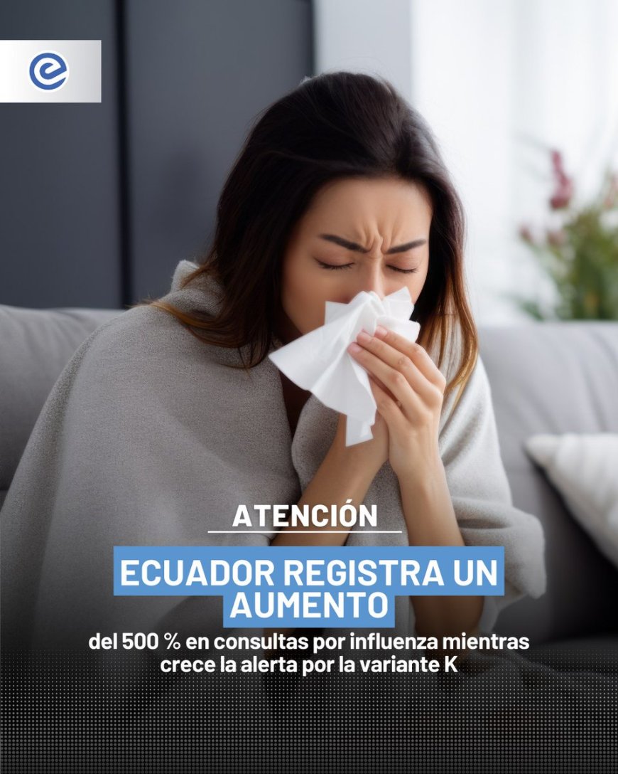 🔵 La variante K de la influenza AH3N2, conocida como “super gripe”, preocupa a autoridades sanitarias en Asia y Europa, donde incluso se han cerrado escuelas. En Ecuador no se confirma su presencia, pero los contagios de influenza ya se incrementaron en 500 % en consultas privadas.