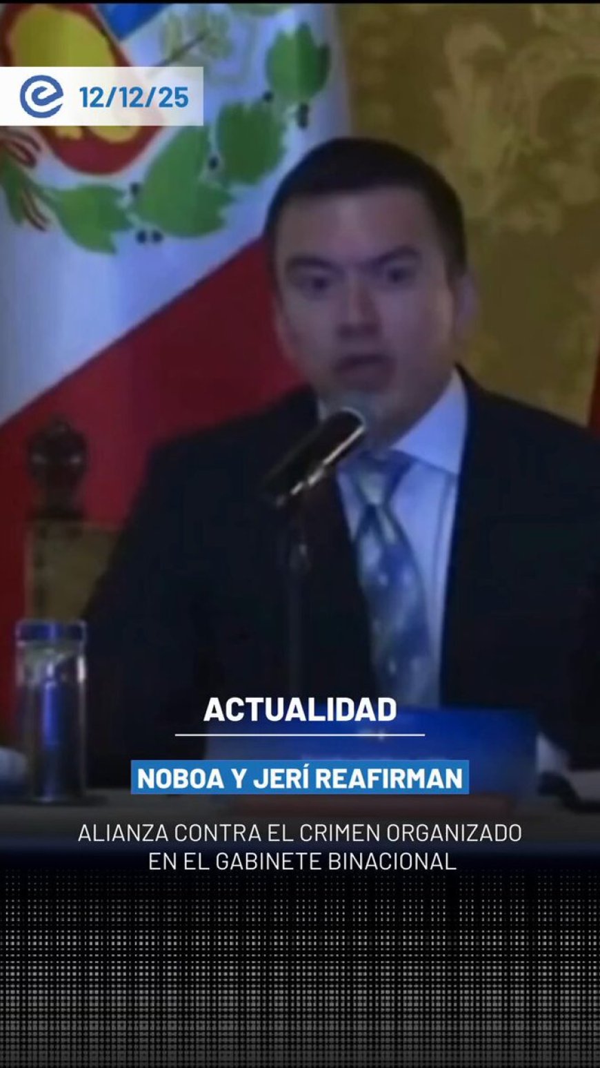 🔵 Noboa destacó que las relaciones Ecuador–Perú han “avanzado a paso firme”, especialmente en comercio, turismo, libre tránsito, infraestructura, conectividad y protección ambiental.