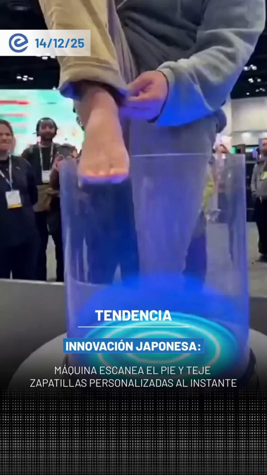 🔵Una innovación japonesa está llamando la atención mundial: una máquina capaz de escanear el pie del usuario y fabricar zapatillas personalizadas en cuestión de minutos.
