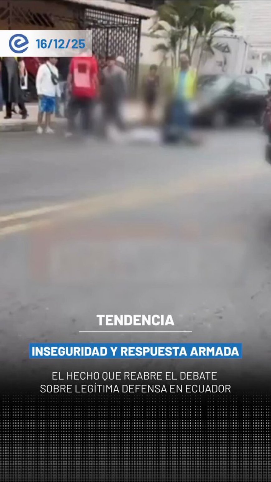 🔵 Un intento de robo terminó con un delincuente abatido este 16 de diciembre en Guayaquil. El hecho ocurrió en un local de comidas ubicado en las calles Carchi y Colombia, cuando un policía vestido de civil intervino ante el asalto.
