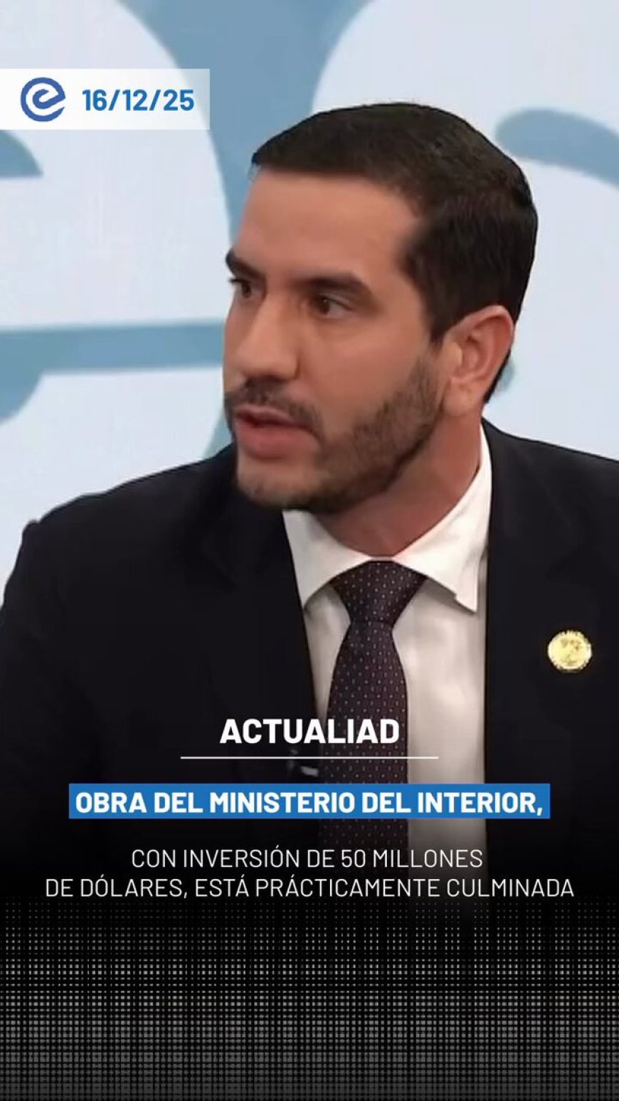 🔵 El ministro Roberto Luque confirmó que el Corredor Guayaquil-Quito, un eje vial estratégico para conectar la Costa y Sierra del país, está prácticamente culminado tras una inversión significativa, lo que impulsará la productividad, el comercio y la conexión de regiones en Ecuador.