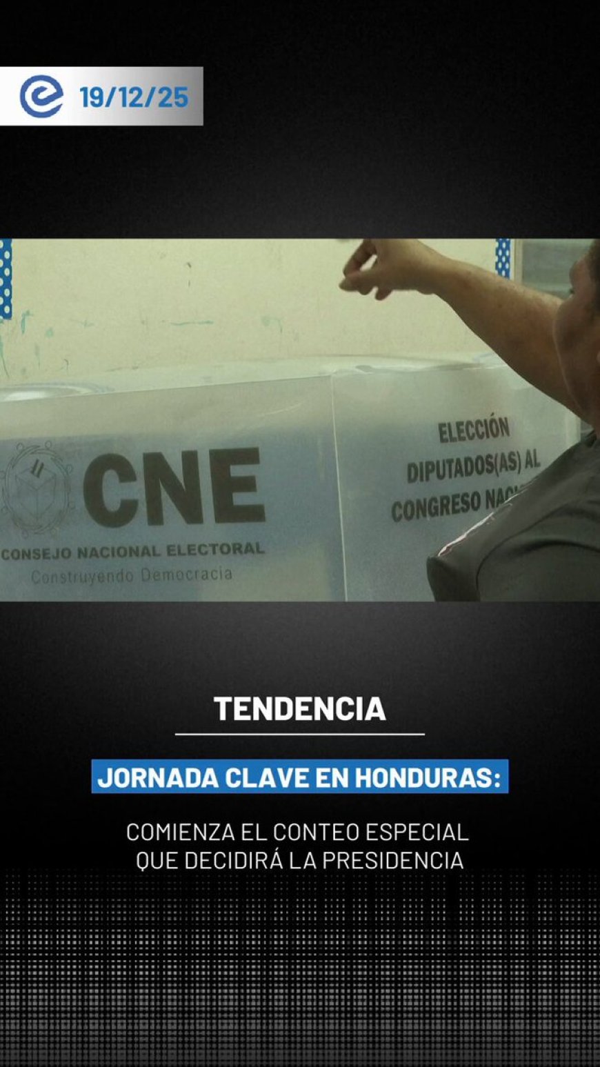 🔵El Consejo Nacional Electoral de Honduras inició el escrutinio especial de 2.792 actas con inconsistencias de las elecciones presidenciales del 30 de noviembre.