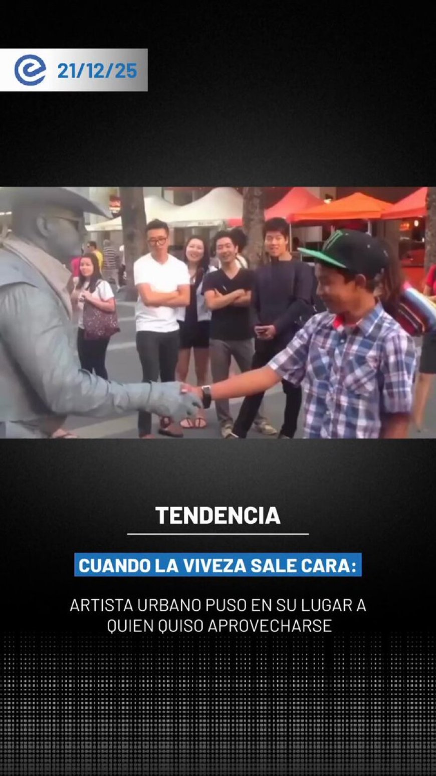 🔵 Un intento de aprovecharse de la situación terminó en una lección inesperada, luego de que un artista urbano reaccionara ante la actitud de un individuo durante un encuentro público.