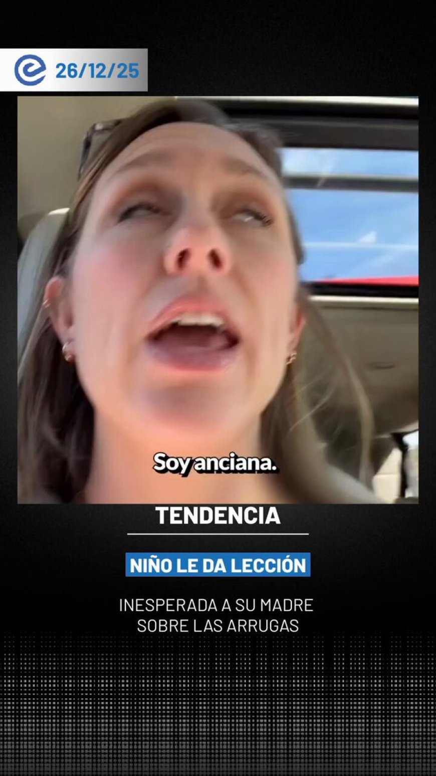 🔵 Una mujer expresó sentirse mayor por la aparición de arrugas, pero su hijo intentó demostrarle que eso no define nada, en una conversación que terminó con una comparación tan inocente como incómoda.