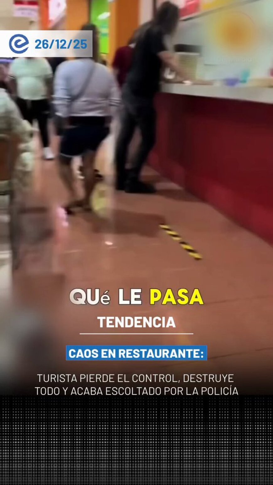 🔵 Incidente quedó registrado en un local de comida rápida en Playa del Carmen, México, luego de que un ciudadano estadounidense reaccionara violentamente por la demora en la entrega de su pedido.