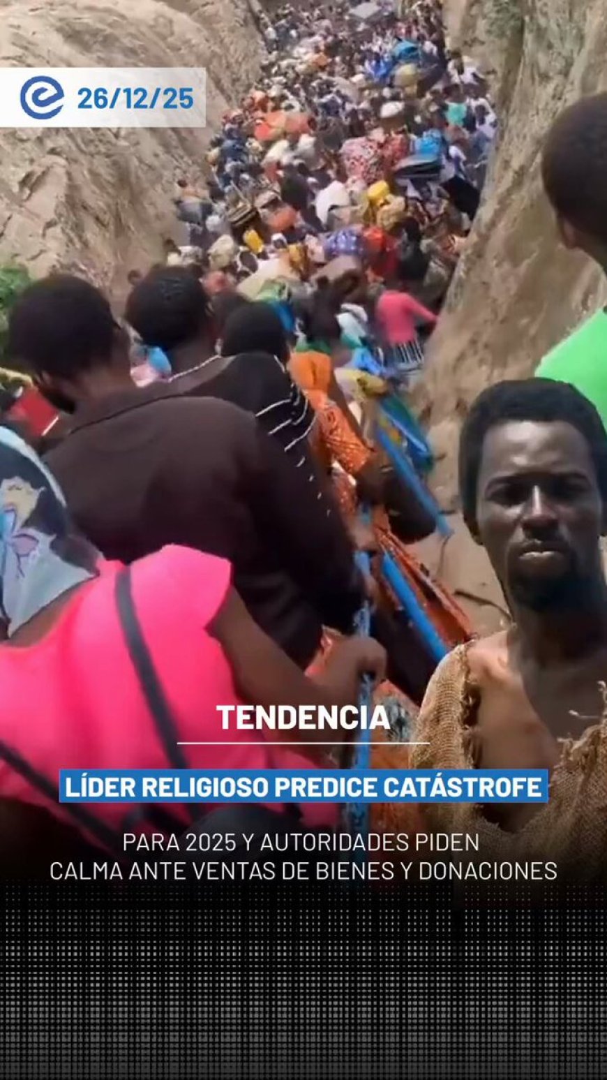 🔵 En Ghana, un líder religioso identificado como el profeta Eboh Noah afirmó que un nuevo diluvio ocurrirá el 25 de diciembre de 2025, generando preocupación entre autoridades y expertos.