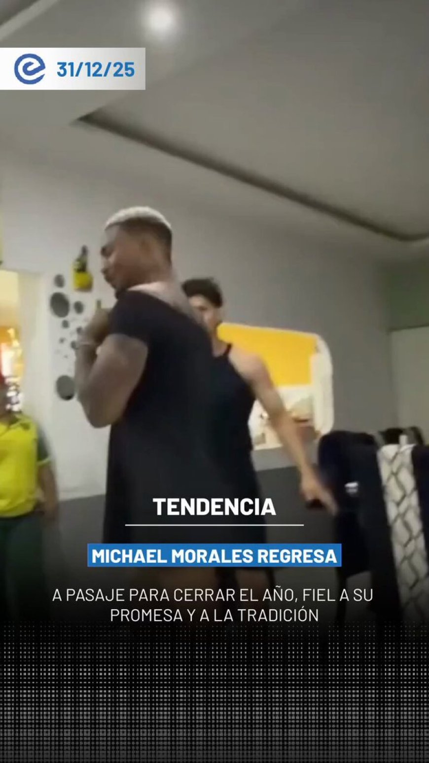 🔵 Michael Morales ya se prepara para cerrar el año en Pasaje, cumpliendo la tradición de las viudas ecuatorianas. #HappyNewYear2026