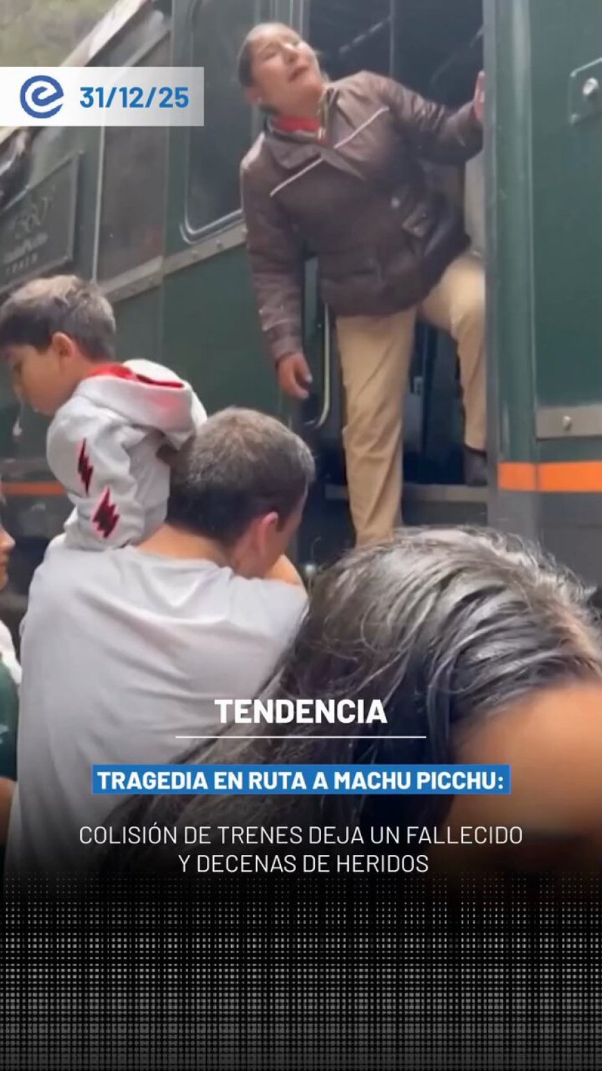 🔵 Dos trenes que transportaban turistas hacia Machu Picchu colisionaron este martes en Perú, dejando al menos una persona fallecida y 30 pasajeros heridos. Los detalles de la colisión siguen en investigación.