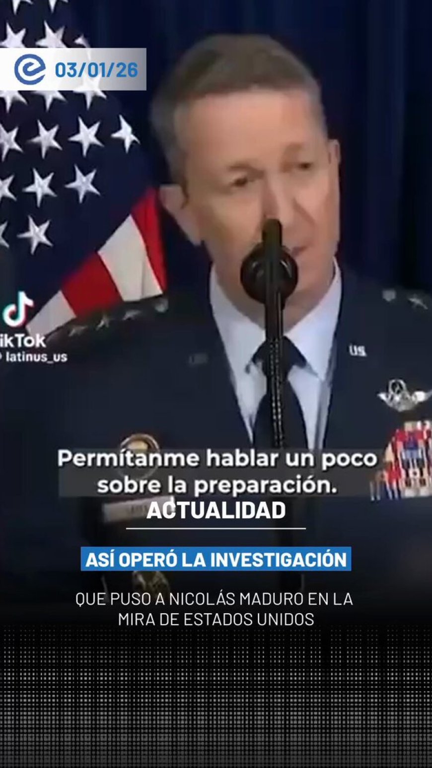 🔵 General de alto rango estadounidense explica cómo se ejecutó la captura de Nicolás Maduro en Caracas, durante un operativo realizado este sábado 3 de diciembre.