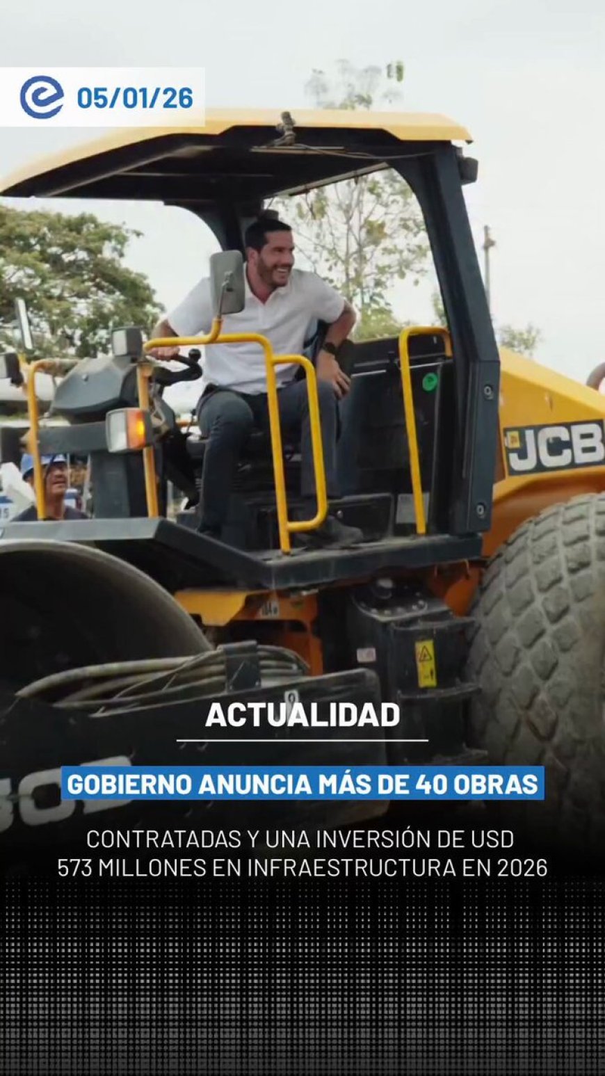 🔵 El Gobierno inicia 2026 con más de 40 nuevas obras contratadas y una inversión de USD 573 millones destinadas a mejorar la conectividad y la calidad de vida en el país.