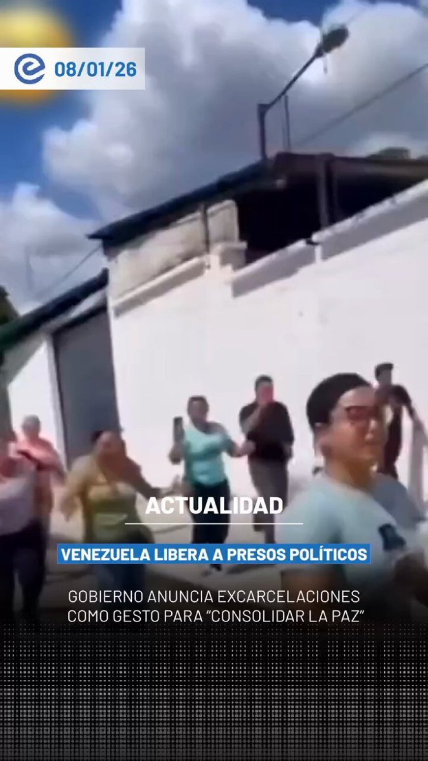 🔵 En Venezuela, el anuncio de la liberación de un número importante de presos políticos marca un momento cargado de esperanza para familias que han esperado durante años noticias de sus seres queridos.