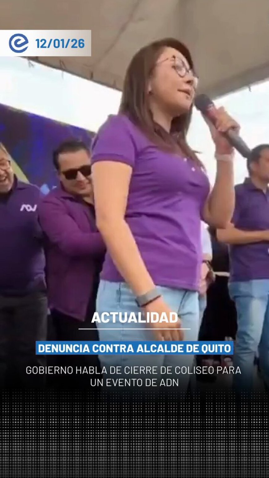 🔵 La ministra de Gobierno, Nataly Morillo, denunció que el alcalde de Quito intentó impedir un evento del movimiento ADN, presuntamente soldando las puertas de un colegio y bloqueando el ingreso de jóvenes deportistas.