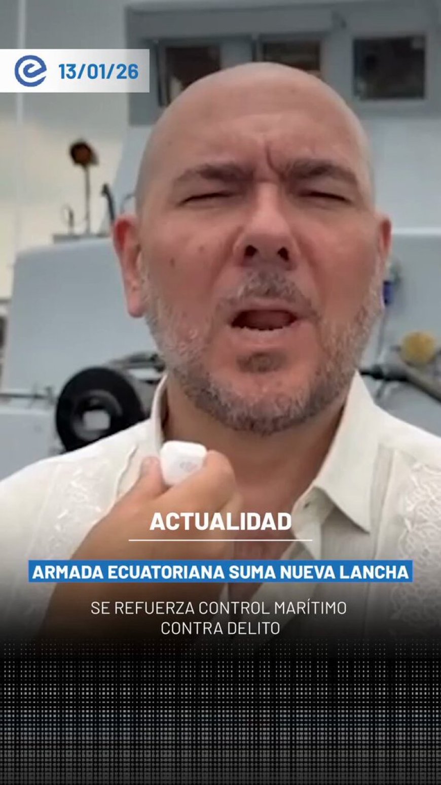 🔵 La Armada del Ecuador incorporó a su flota la nueva lancha guardacostas “Isla Santa Rosa”, entregada por el Ministerio de Defensa en el marco de la cooperación bilateral con Estados Unidos, para fortalecer la seguridad marítima.