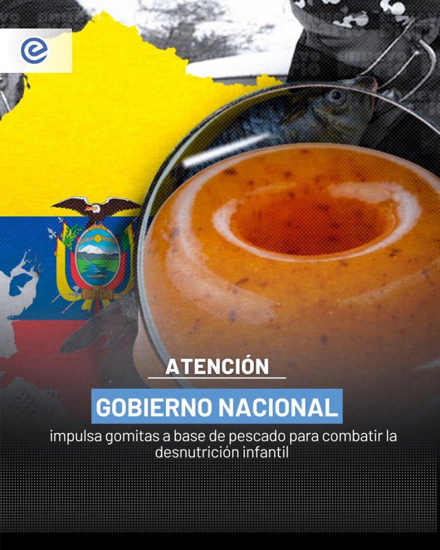 🔵 El Gobierno Nacional, junto a la academia y organismos internacionales, impulsa una innovadora estrategia contra la desnutrición infantil: gomitas elaboradas a base de pescado con alto valor nutricional.