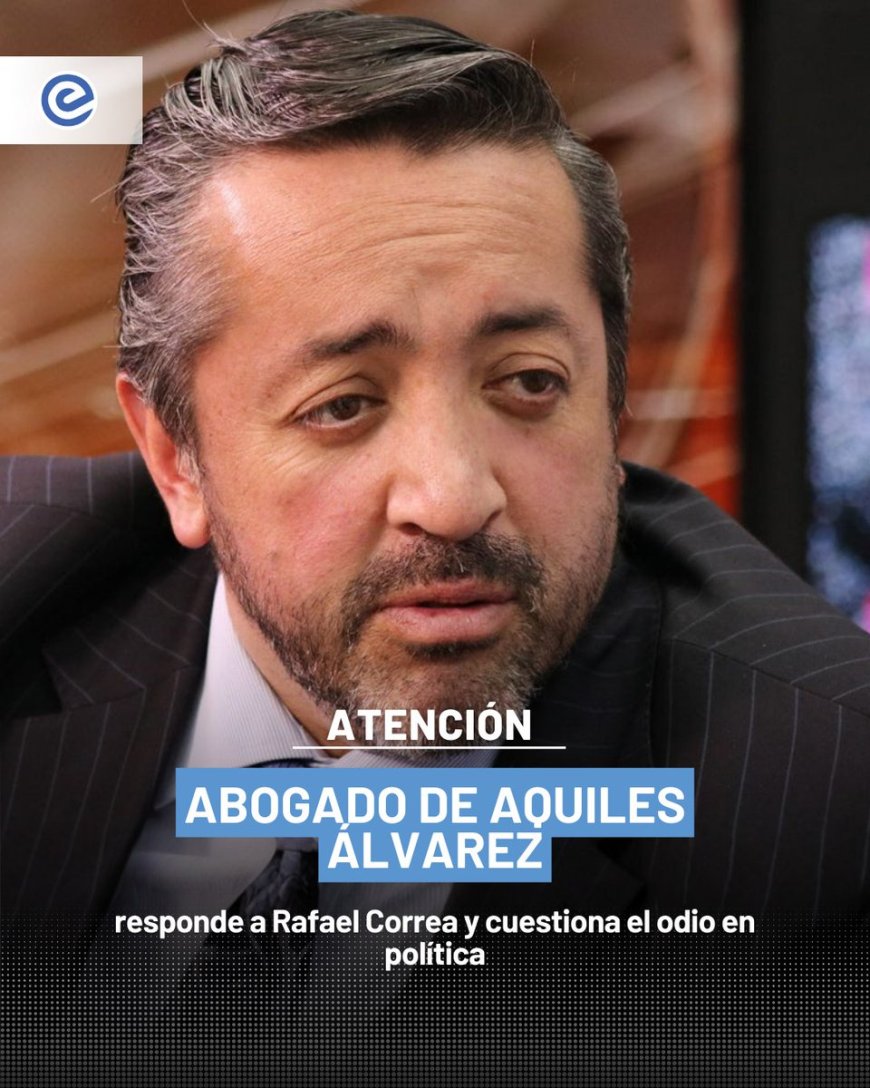 🔵 Ramiro García respondió a los señalamientos de Rafael Correa afirmando que no debatirá con personas que “se consumen en el odio” y defendió la coherencia de sus valores.