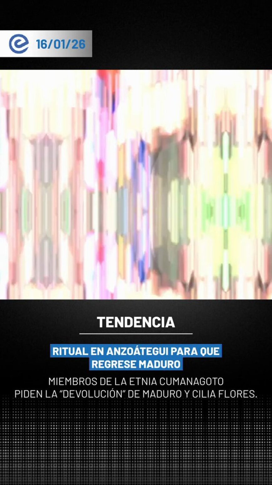 🔵 En la comunidad indígena Cumanagoto, en el estado Anzoátegui, se difundieron imágenes de un ritual realizado por chamanes de la etnia. Ritual supuestamente enfocado en el retorno de Nicolás Maduro a Venezuela.