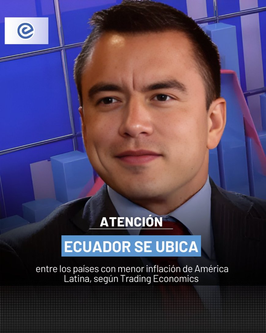 🔵 Con una tasa de 1,91%, Ecuador se posiciona como el sexto país con menor inflación en la región, por debajo de Guatemala (1,65%) y por encima de Puerto Rico (2%).