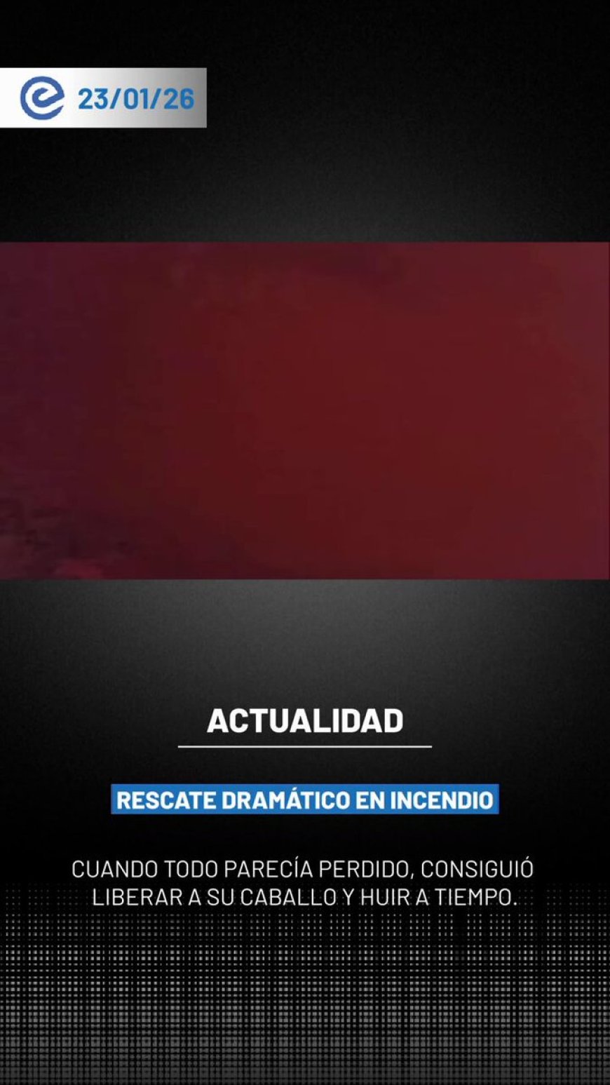 🔵 Humberto Neira Arriegada logró escapar del incendio registrado en Lirquén, Chile, tras encontrar un caballo que lo ayudó a huir entre las llamas.