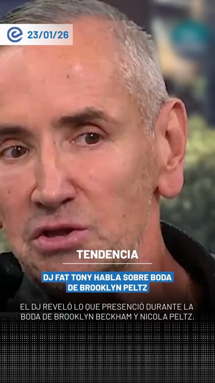 🔵 En declaraciones recientes, DJ Fat Tony habló sobre los hechos que presenció en la celebración matrimonial de Brooklyn Brooklyn y Nicola Peltz.