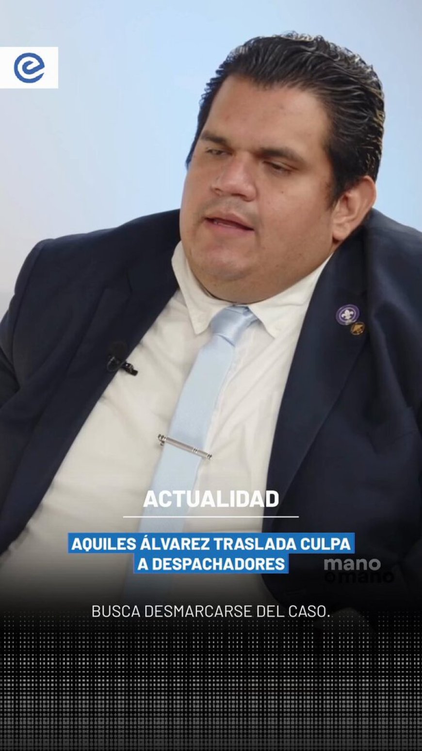 🔵 En el marco del Caso Triple A, Pedro Mendoza afirmó que Aquiles Álvarez intenta desmarcarse de las irregularidades alegando que “no sabía” y responsabilizando a los despachadores. Mendoza sostuvo que no se puede culpar a obreros que ganan un salario básico por decisiones empresariales. #ManoAMano Fuente: @vym_tv