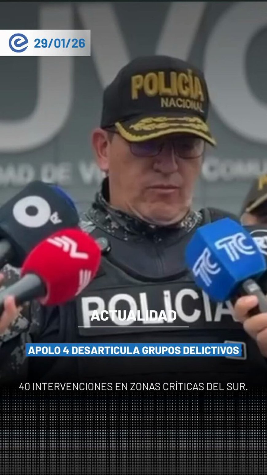 🔵 La Policía Nacional ejecutó el operativo APOLO 4 en varios distritos de la Zona 8, logrando 20 aprehendidos y la incautación de armas, municiones y sustancias ilícitas.