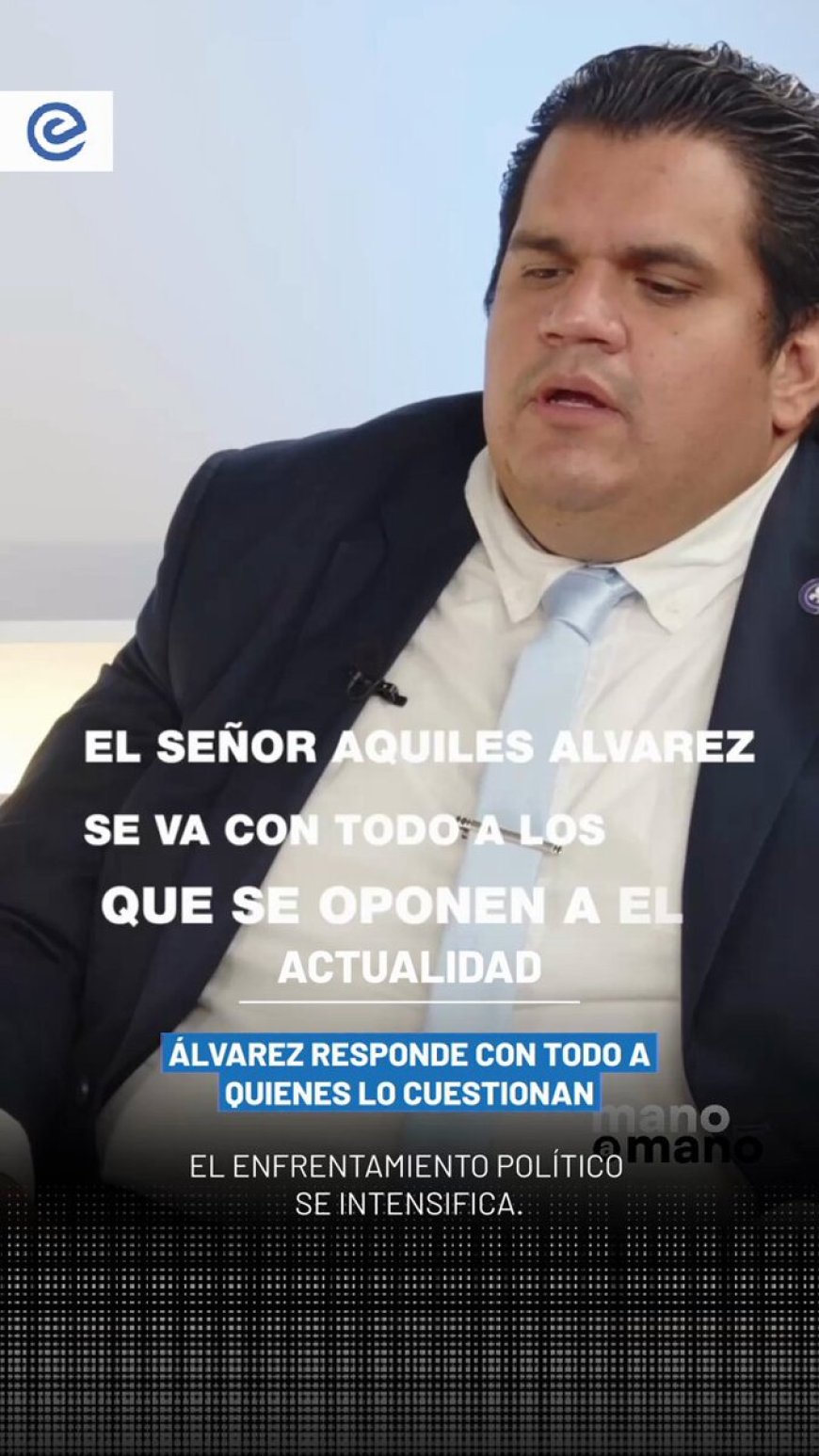 🔵 Pedro Mendoza afirmó en @vym_tv que en redes sociales es bien conocido el estilo de confrontación de Aquiles Álvarez, según dijo, no solo existirían comentarios agresivos, sino también acciones de persecución política. #ManoAMano